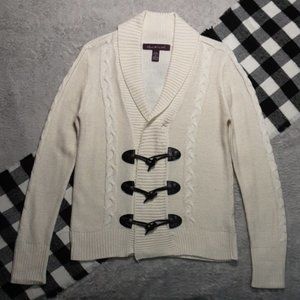 🎈 S | Gloria Vanderbilt | V-Neck Knitted Frog-Fastener Sweater